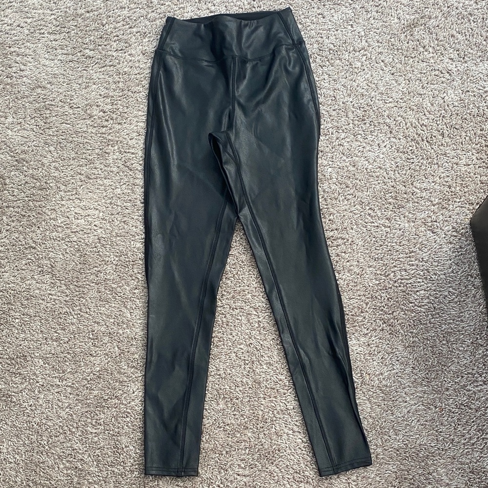 Thread & Supply Black Faux Leather Pants XS